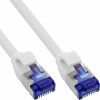 S/FTP (PiMF) Patchkábel LSOH TPE 0.3m cat.6a, biely, slim, Cu, flexibilný