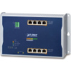 Planet WGS-4215-8HP2S plochý L4 switch, 8x1Gb, 2x1Gb SFP, 4+4 PoE 802.3at/bt 360W, 48-56VDC, -40~75°C, IP30, fanless