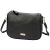 Dámska kožená kabelka MiaMore 24-003 DOLLARO black crossbody