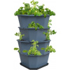 Gusta Garden Paul Potato samozavlažovací kvetináč 4vrstvý, modrý GG-103342