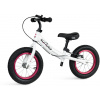Športové odrážadlo MOVINO Cariboo ADVENTURE s brzdou, nafukovacie kolesá 12'', bielo-ružové (R-004-BR)