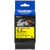 zmršťovacia bužírka BROTHER HSe611E čierne písmo, žltá bužírka TUBE (5.2mm)