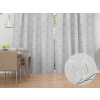 Biante Dekoračný záves Leona LN-165 Popínavé lístky na sivom 130x170 cm
