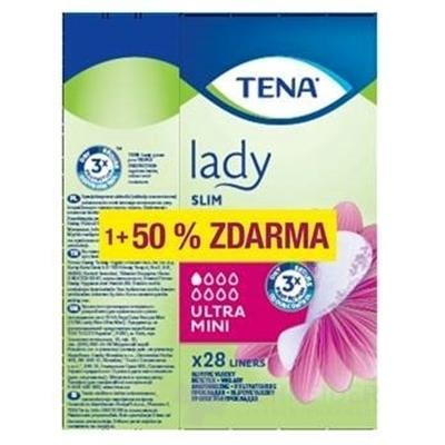 TENA Lady SLIM ULTRA MINI absorpčné vložky 28 ks + (50% zadarmo - 14 ks) (42 ks) (inov. 2020), 1x1 set
