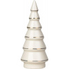 Dekorácia MagicHome, Stromček, biely, porcelán, 4,5x4,5x11,2 cm