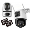 Zestaw 2 kamer IP IMOU Ranger Dual 10MP i Cruiser Dual 10MP z kartami pamięci 32GB