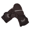 Little Angel Rukavice s palcom softshell STRETCH Outlast® Čierna-výšivka šedá Veľ. 2 (2-3 roky)
