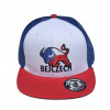 Kšiltovka BejkRoll Snap Trucker wave logo - White/Blue/Red