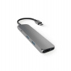 Satechi USB-C Slim Multiport adaptér - Space Gray Aluminium (ST-CMAM)
