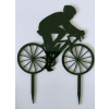 Topper na tortu pre cyklistov, koláž na bicykli, muž na bicykli, plexisklo