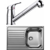 Set Blanco 04-B 25 (dřez Tipo 45 S Compact Přírodní lesk + baterie Daras-S Chrom)