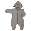 Dojčenský bavlnený overal s kapucňou a uškami Koala Pure beige - 80 (9-12m)