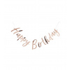 Girlanda - Happy Birthday rose gold