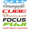 CAMPAGNOLO FOCUS CUBE DIAMANT FELT FUJI YESS Nálepky na bicykel NÁHRADA