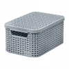 Curver Košík Style S 19,8x29,1x14,2 cm sivý s vekom