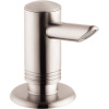 HANSGROHE dávkovač tekutého mydla / umývacieho prostriedku, objem 300 ml, vzhľad nerezovej ocele, 40418800
