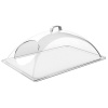 APS Poklop obdélníkový, plastový s otvorem 540x330x200 mm, průhledný | APS, 11028