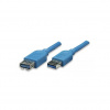 Techly 3.0m USB 3.0 A M/F USB kábel 3 m USB 3.2 Gen 1 (3.1 Gen 1) USB A Modrá (ICOC-U3-AA-30-EX)