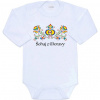 NEW BABY Detské body s potlačou Ľudový vzor Šohaj z Moravy New Baby Veľ. 62