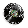 DISCOCLOCK Dizajnové nástenné hodiny Discoclock 009 Think green 30cm