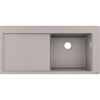 HANSGROHE S514-F450 SilicaTec granitový drez s odkvapávacou plochou, pravý, montáž na pracovnú dosku, 1050 x 510 mm, betónová šedá, 43314380