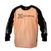 Brankárský florbalový dres OXDOG XGUARD GOALIE SHIRT apricot/black, padding XS