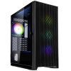 Kolink Unity Lateral ARGB midi tower PC skrinka čierna 4 predinštalované LED ventilátory; UNITY LATERAL ARGB