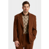 SAKO GANT OVERSIZED WOOL CREPE SUIT BLAZER MAHOGANY BROWN