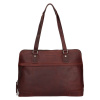Dámska kožená kabelka na notebook The Chesterfield Brand Alice - hnedá