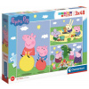 CLEMENTONI Puzzle 3x48 DIELIKOV Prasiatko Peppa 25263