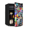 Klarstein Cool Vibe 70+, chladnička, 72 l, 2 police, Stickerbomb style (HEA14-CoolVibe-70L-E)