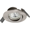 LEDVANCE RECESS DOWNLIGHT TWISTLOCK GU10 LED vstavané kúpeľňové svetlo LED GU10 4.5 W IP20 niklová; 4058075573017