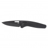 Vega SOG-12-73-03-57 ONE-ZERO XR - BLACK AL & BLACK CHROME vreckový nôž 7,9 cm, celočierna, hliník, chróm