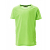 PAYPER RUNNER KIDS 000889-0028 / Športové detské tričko - fluorescent green 158-164