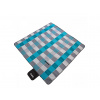 Yate Plážová/Pikniková deka fleece s PEVA fólií - 200x200 cm (šedá/modrá)
