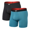 Pánske nohavičky Saxx Multi-Sport Mesh Boxer Set Fly 2Pk Hydro Blue/Faded Black M