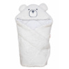 Baránková zavinovačka s kapucňou bavlna / baránok, Teddy Bear - biela/smotana Baby Nellys