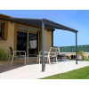hliníková pergola LANITPLAST WALL 33 antracit + číry PC LG2086
