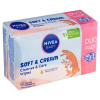 NIVEA Baby Soft & Cream Čistiace a ošetrujúce obrúsky 2 x 57 ks, 9005800374413