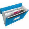 Harmoniková doska, A4, PP, 6 priehradiek, ESSELTE Vivida, modrá