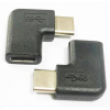 PremiumCord Adaptér USB-C/male - C/female zahnutý 90° kur31-13