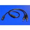 Redukcia Roline audio 4pólový jack3,5F/2x jack 3,5M, 39cm kablík 11.92.4425