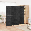 vidaXL Paraván 5-panelový čierny 205x180 cm vodný hyacint - Čierna - 188249-122155