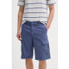 Šortky s prímesou ľanu United Colors of Benetton 4V3EU900V modrá 46