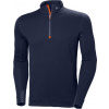 HELLY HANSEN LIFA 75107 / Pánske funkčné tričko s 1/4 zipsom z merino vlny - navy M