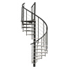Minka STAIRS Kombinované točité schodisko Fusion biela/čierna pr. 120 cm