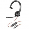 Headset HP Poly Blackwire 3315 MS, 3,5 mm jack + USB-C/A adaptér, mono (8X218AA) čierny
