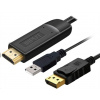 PremiumCord Kabel HDMI 2.0 na DisplayPort 1.2 pro rozlišení 4K@60Hz, 2m kportad21