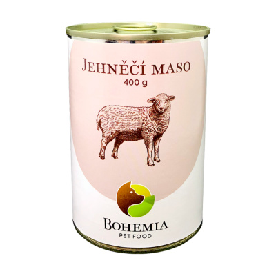 Bohemia Pet Food BOHEMIA Jahňacie mäso vo vlastnej šťave 400 g
