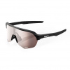 Bike okuliare 100% S2 soft tact black | hiper crimson silver mirror 24 - Odosielame do 24 hodín